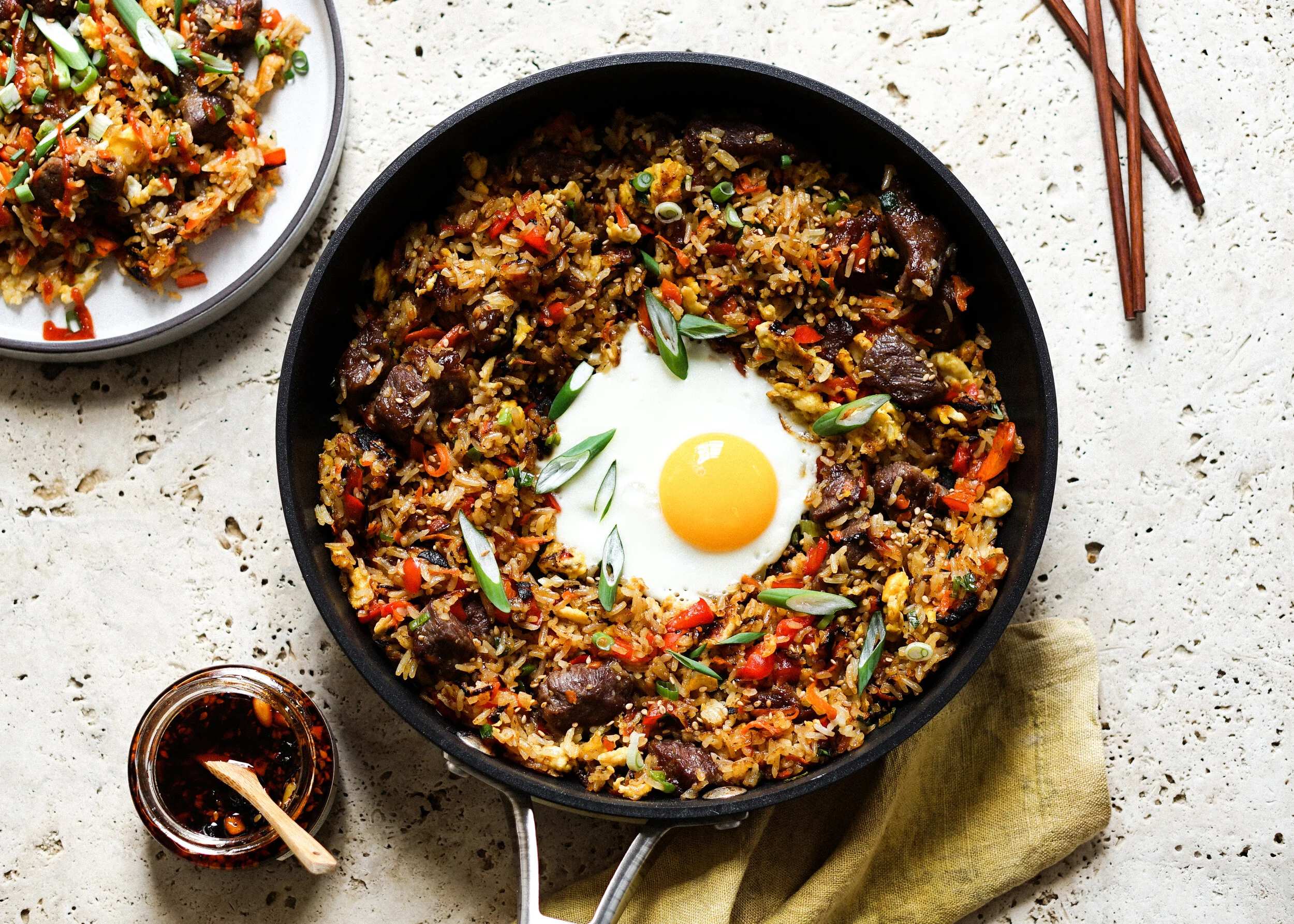 Steak and Egg Fried Rice Eat Cho Food